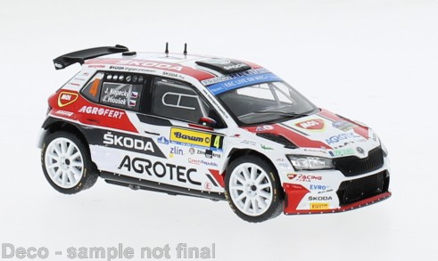 Skoda Fabia Rally2 Evo No.4 Barum Rally Zlin 2022 Kopecky/Hlousek - 1:43
